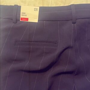 Express Navy blue pint striped Skinny High Rise Pants